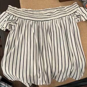 off the shoulder shirt